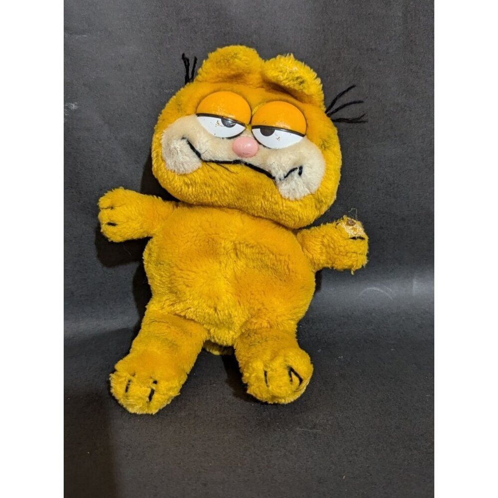Vintage Garfield Cat Plush Stuffed Toy‎ 1978 1981 Fun Farm Retro 9"
